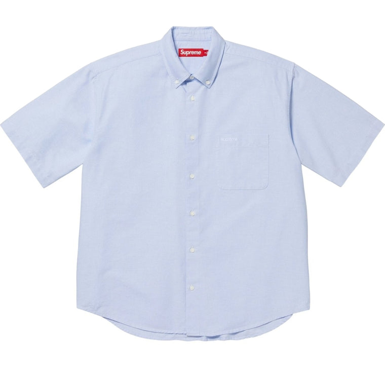 SUPREME LOOSE FIT OXFORD S/S SHIRT-LIGHT BLUE