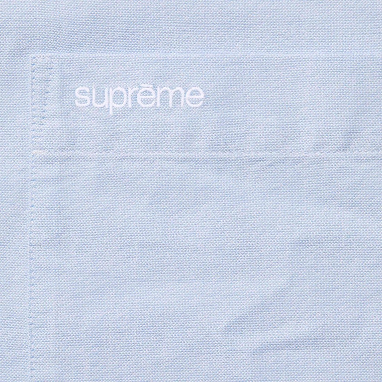 SUPREME LOOSE FIT OXFORD S/S SHIRT-LIGHT BLUE
