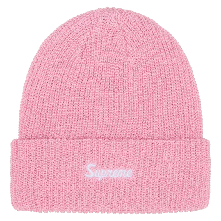 SUPREME LOOSE GAUGE BEANIE-PINK