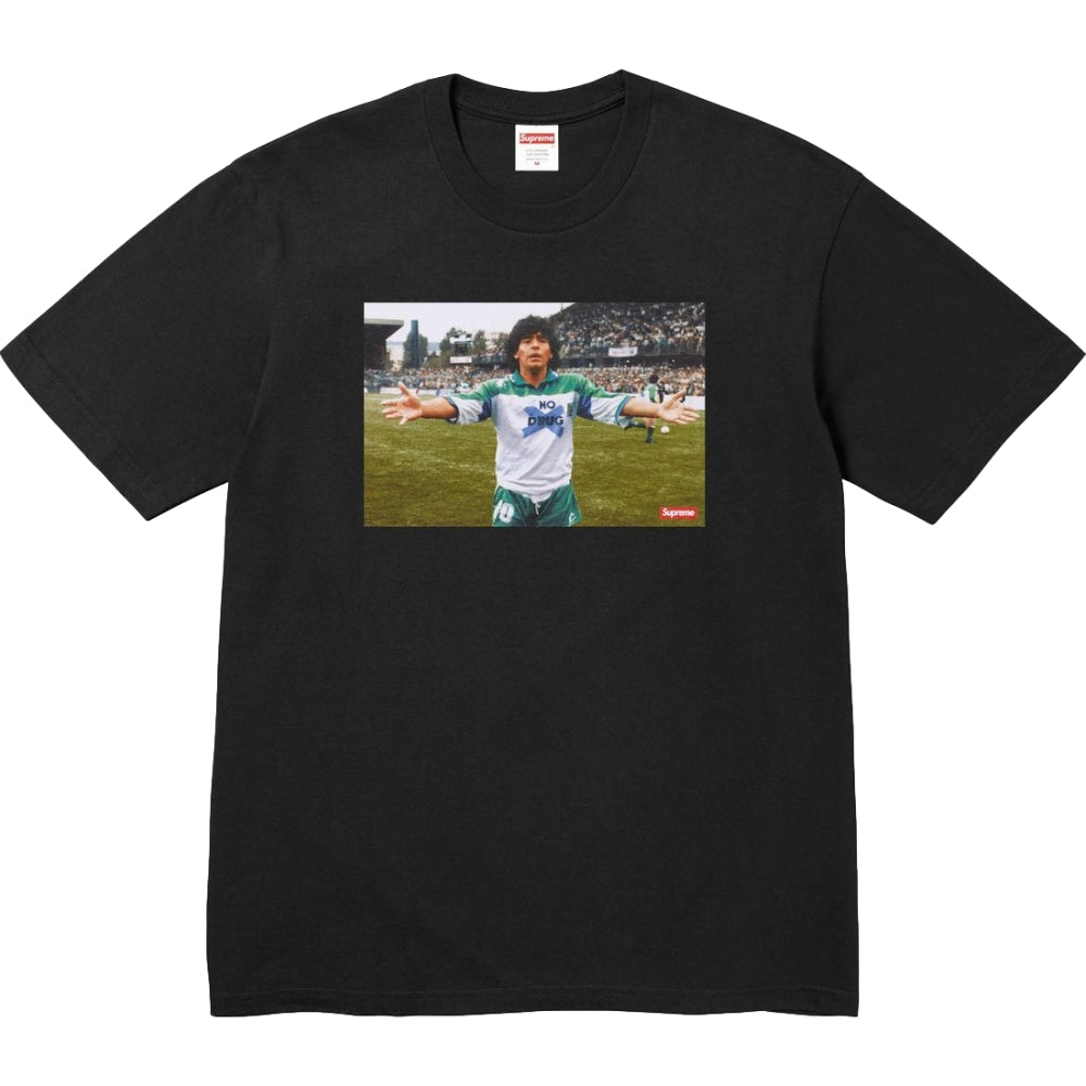 SUPREME MARADONA TEE-BLACK - Popcorn Store