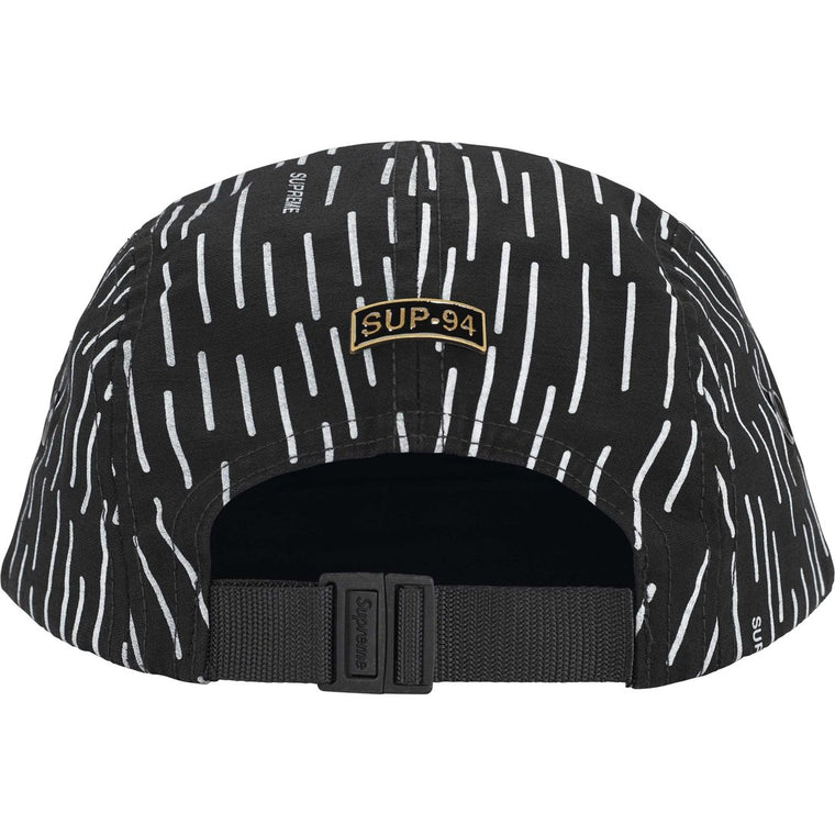 SUPREME MILITARY CAMP CAP-BLACK RAINDROP