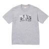 SUPREME MISTER CARTOON POW TEE-HEATHER GREY