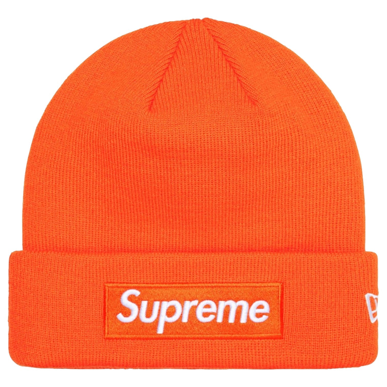 SUPREME BOX LOGO BEANIE-DARK ORANGE