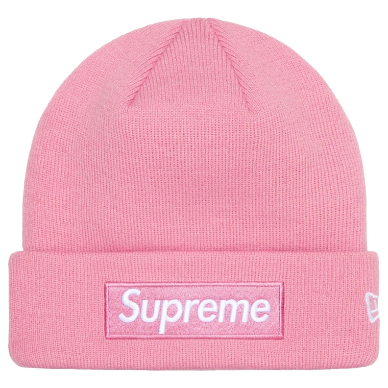 SUPREME BOX LOGO BEANIE-DUSTY PINK