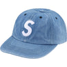 SUPREME PIGMENT S LOGO 6-PANEL-DENIM