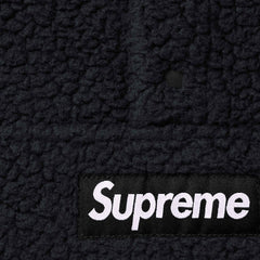 SUPREME POLARTEC SHEARLING REVERSIBLE PULLOVER-BLACK - Popcorn Store