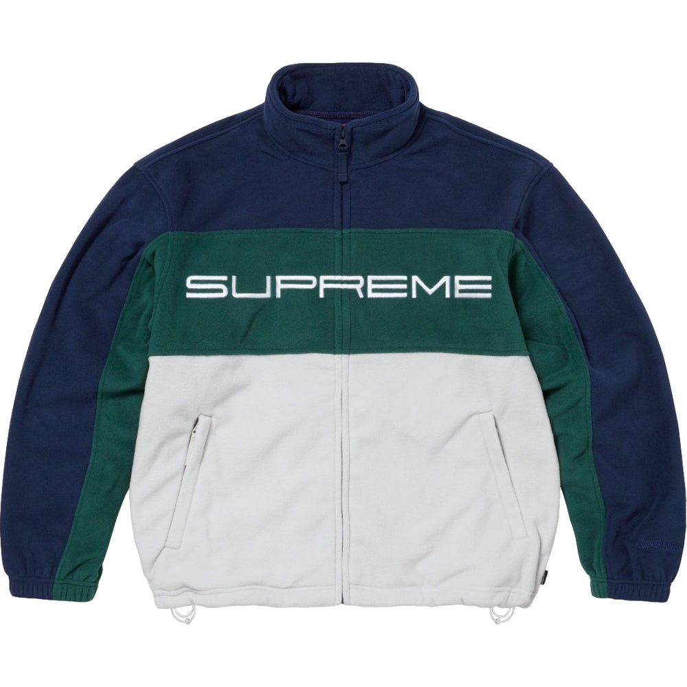 SUPREME POLARTEC ZIP JACKET-NAVY - Popcorn Store