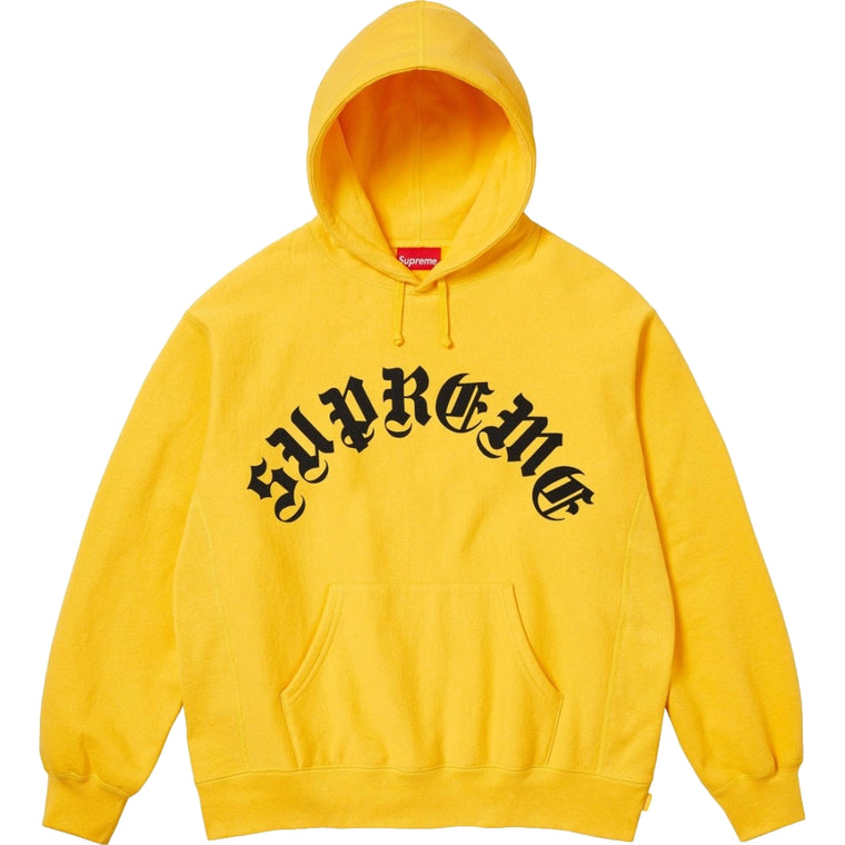 SUPREME PRINTED ARC HOODED SWEATSHIRT-YELLOW