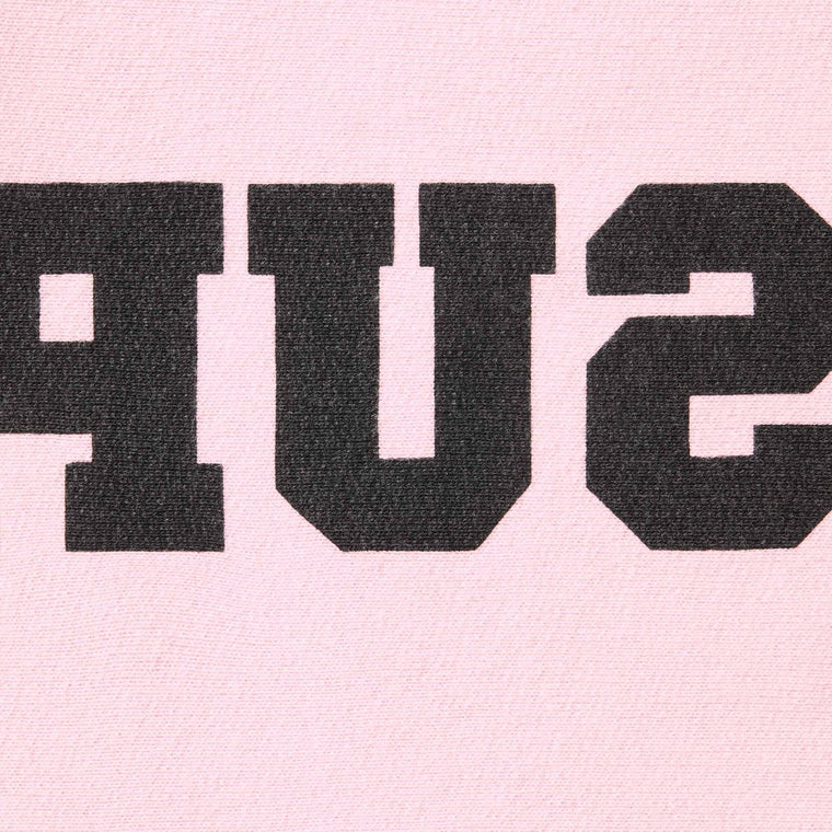 SUPREME REVERSE HOODED SWEATSHIRT-PINK