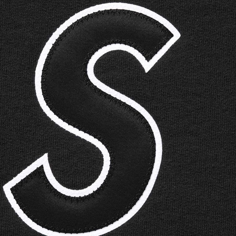 SUPREME S LOGO HOODED SWEATSHIRT-BLACK