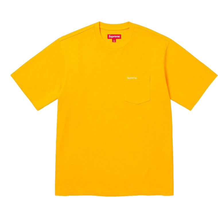 SUPREME S/S POCKET TEE-GOLD