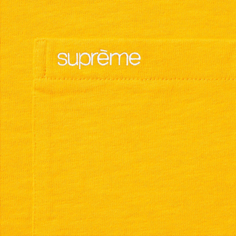 SUPREME S/S POCKET TEE-GOLD