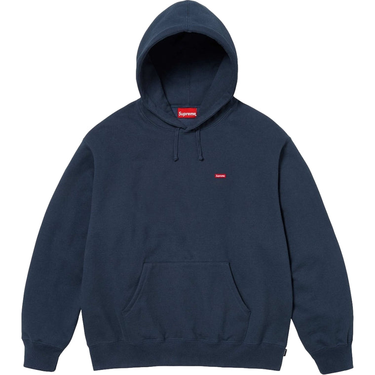 SUPREME SMALL BOX HOODED SWEATSHIRT-NAVY