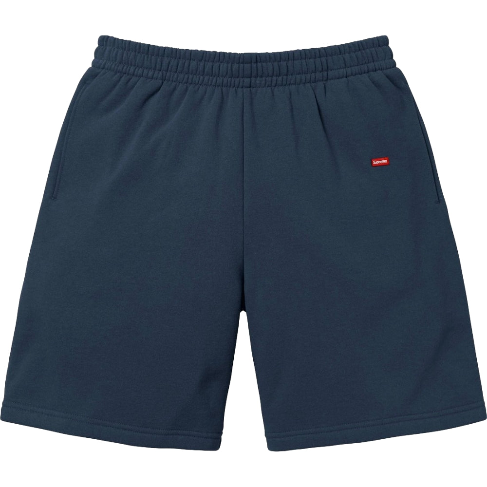 SUPREME SMALL BOX SWEATSHORT-NAVY - Popcorn Store