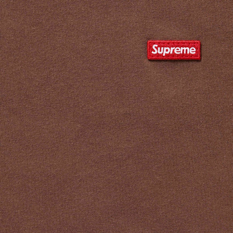 SUPREME SMALL BOX TEE-BROWN