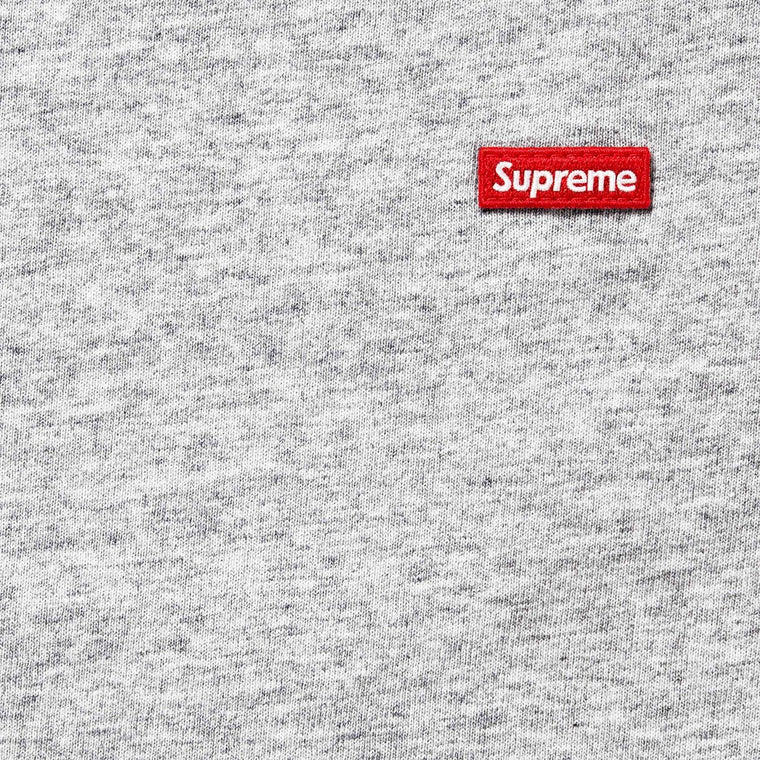 SUPREME SMALL BOX TEE-HEATHER GREY