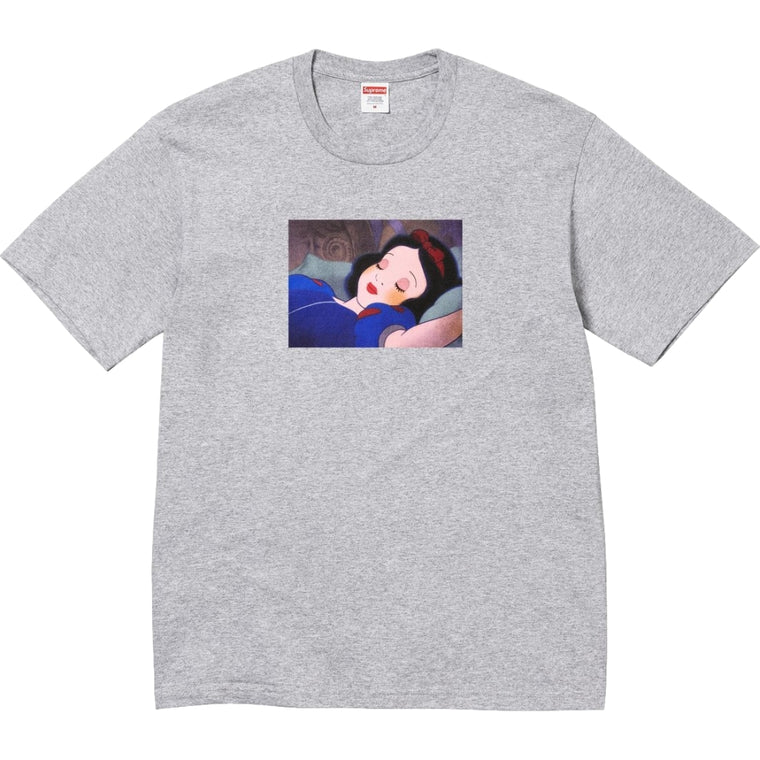 SUPREME SNOW WHITE TEE-HEATHER GREY