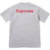 SUPREME SNOW WHITE TEE-HEATHER GREY