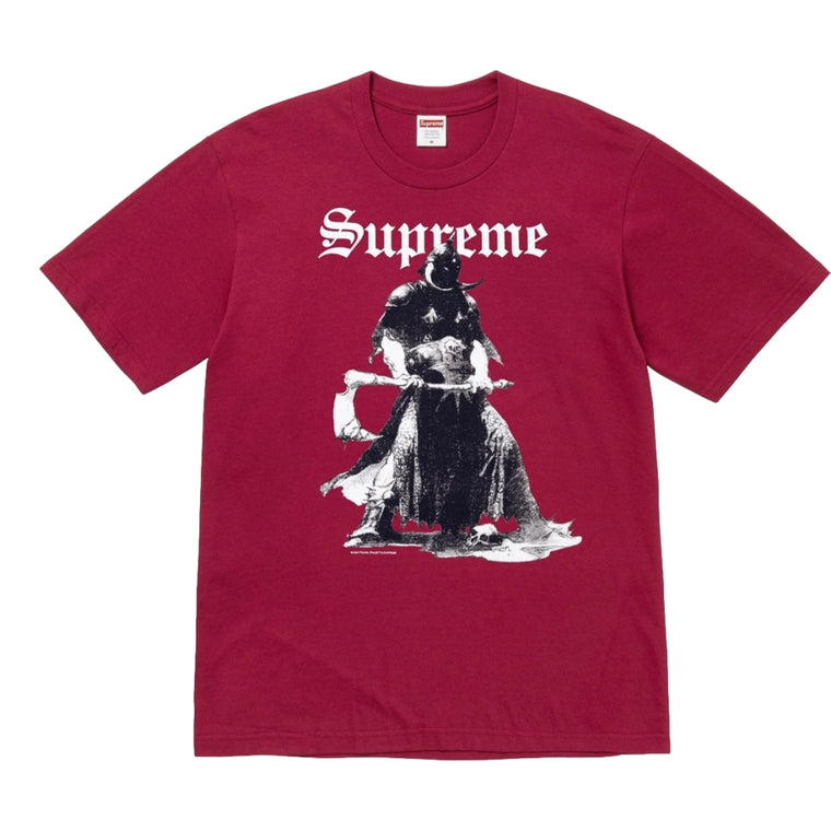 SUPREME FRAZETTA DESTRUCTION TEE-CARDINAL