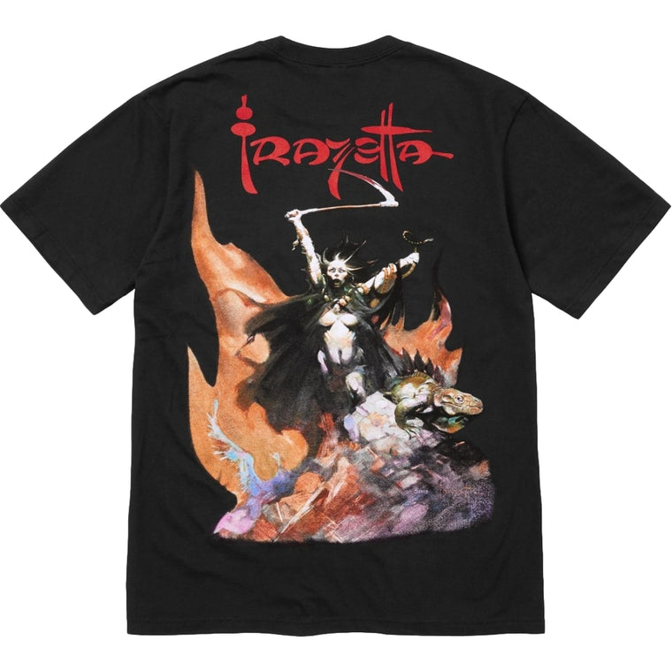 SUPREME FRAZETTA WOMAN WITH SCYTHE TEE-BLACK