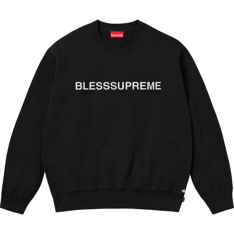 SUPREME BLESS CREWNECK-BLACK - Popcorn Store