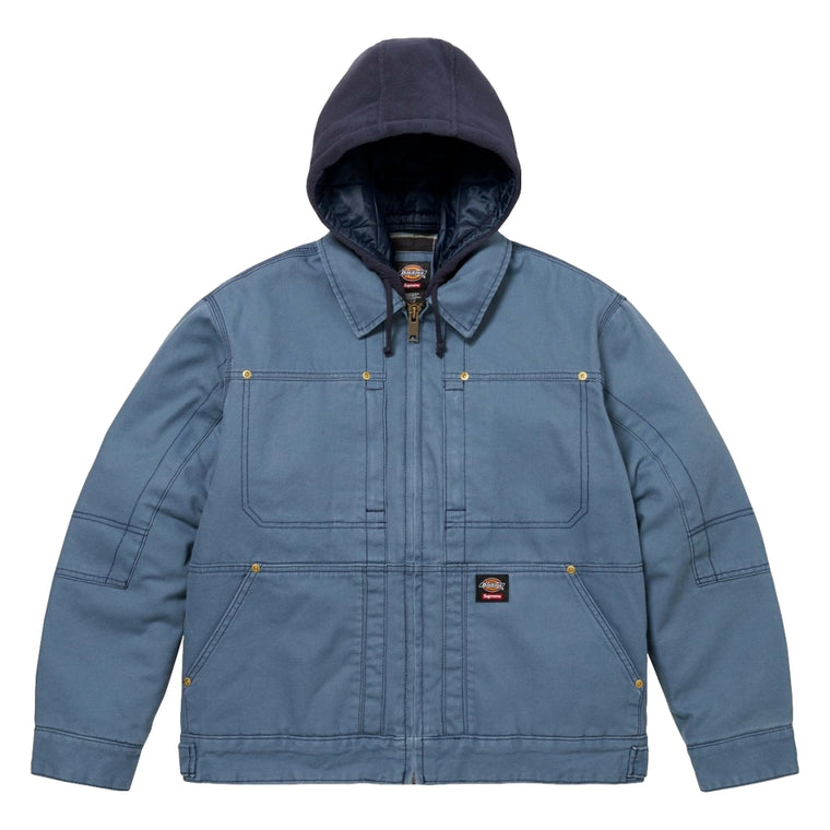 SUPREME DICKIES® HOODED WORK JACKET-BLUE