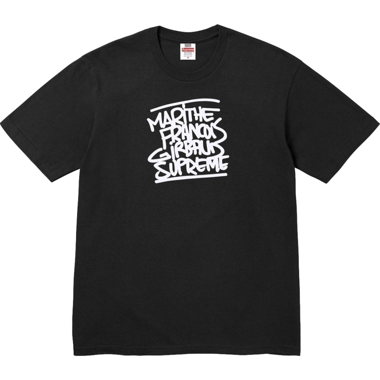 SUPREME MARITHE + FRANCOIS GIRBAUD TEE-BLACK