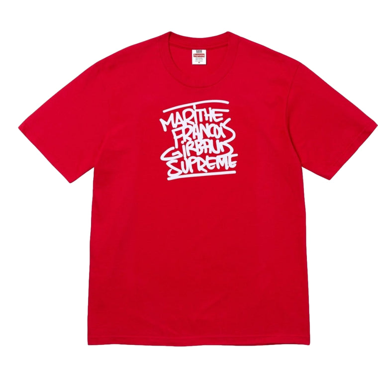SUPREME MARITHE + FRANCOIS GIRBAUD TEE-RED