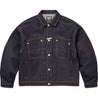 SUPREME MARITHE + FRANCOIS GIRBAUD X-SEAM DENIM TRUCKER JACKET-RIGID INDIGO