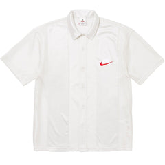 SUPREME NIKE MESH S/S SHIRT-WHITE