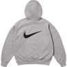SUPREME NIKE ZIP UP HOODED SWEATSHIRT-GREY
