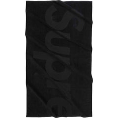 SUPREME TONAL LOGO TOWEL-BLACK