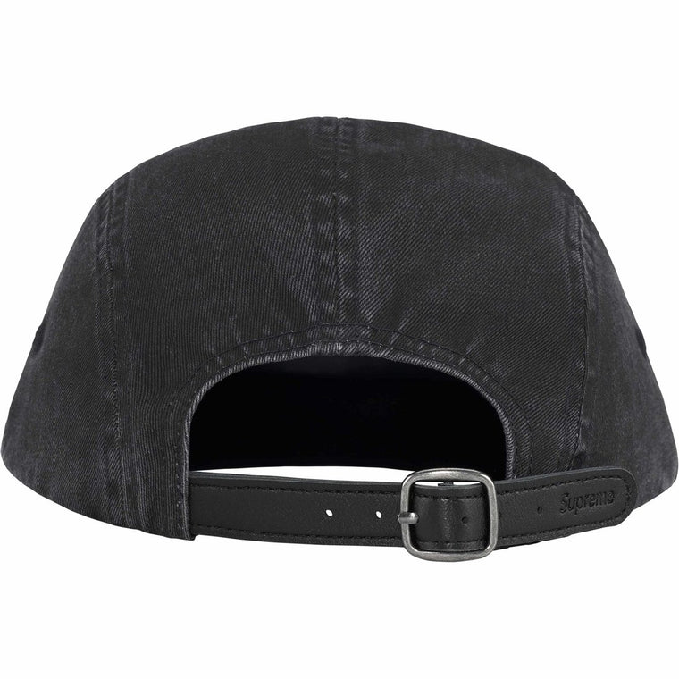 SUPREME WASHED CHINO TWILL CAMP CAP-BLACK