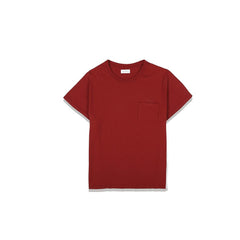Second Layer PADOVANE POCKET T-SHIRT -RED