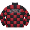 SUPREME CHECKERBOARD PUFFY JK-RED