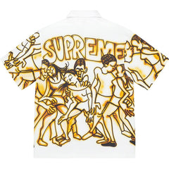 SUPREME DANCING RAYON SS SHIRT-WHITE - Popcorn Store