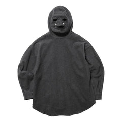 ROTOL MASK HOOD SHIRT-MELTON-CHARCOAL - Popcorn Store