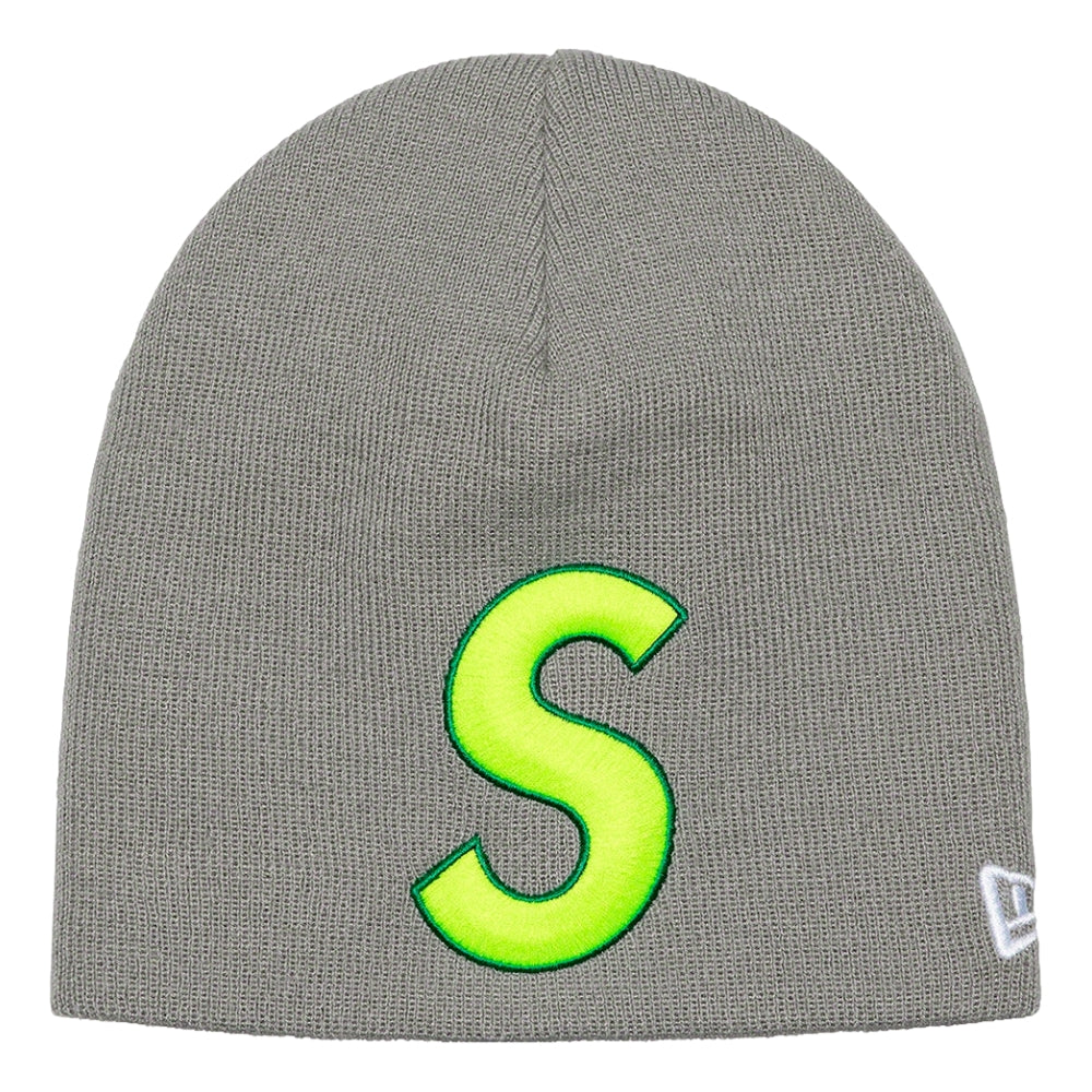 SUPREME NEW ERA S LOGO BEANIE-GREY - Popcorn Store