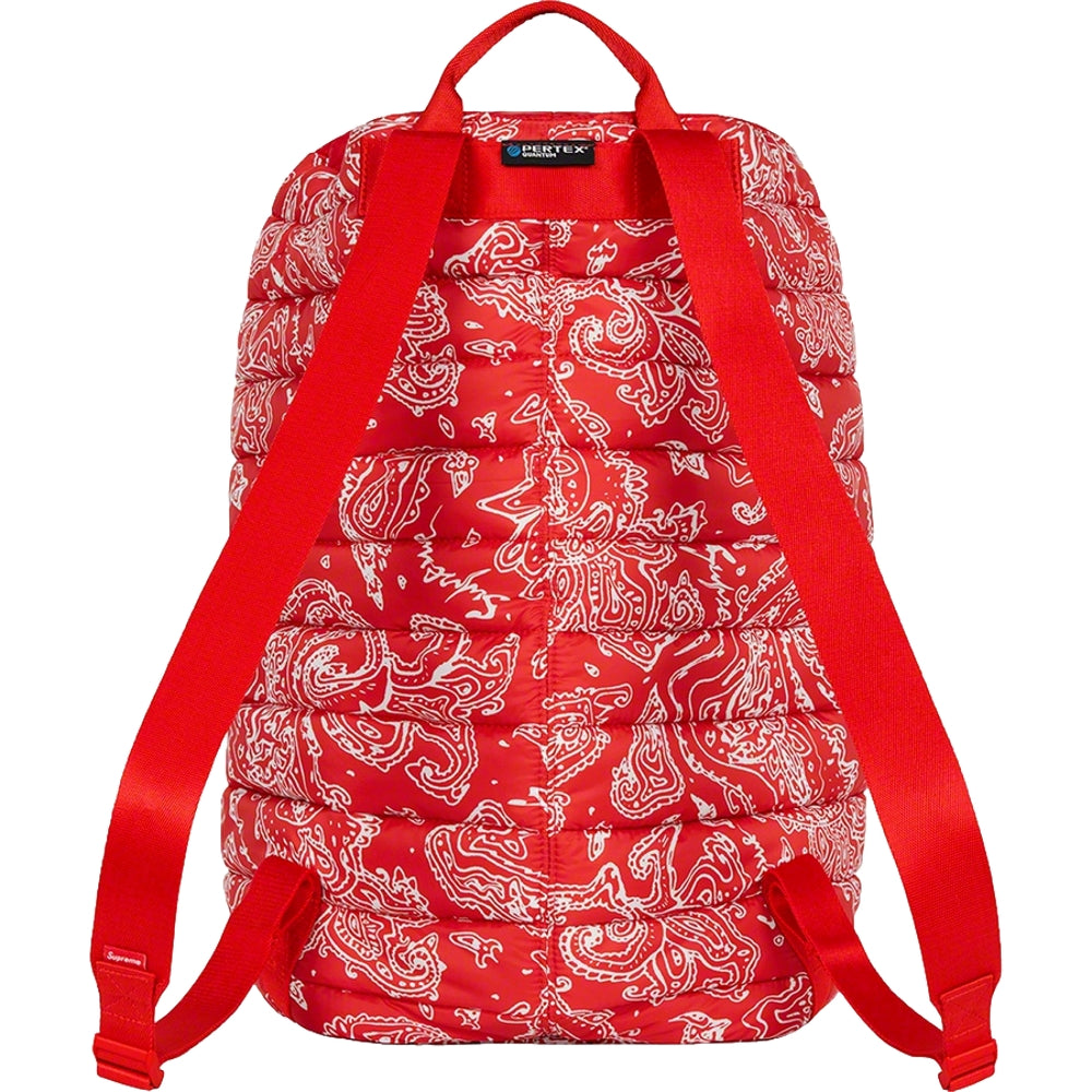 SUPREME PUFFER BACKPACK-RED - Popcorn Store