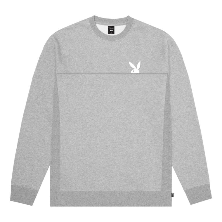 HUF RABBIT HEAD CREW-GREY HEATHER