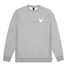 HUF RABBIT HEAD CREW-GREY HEATHER