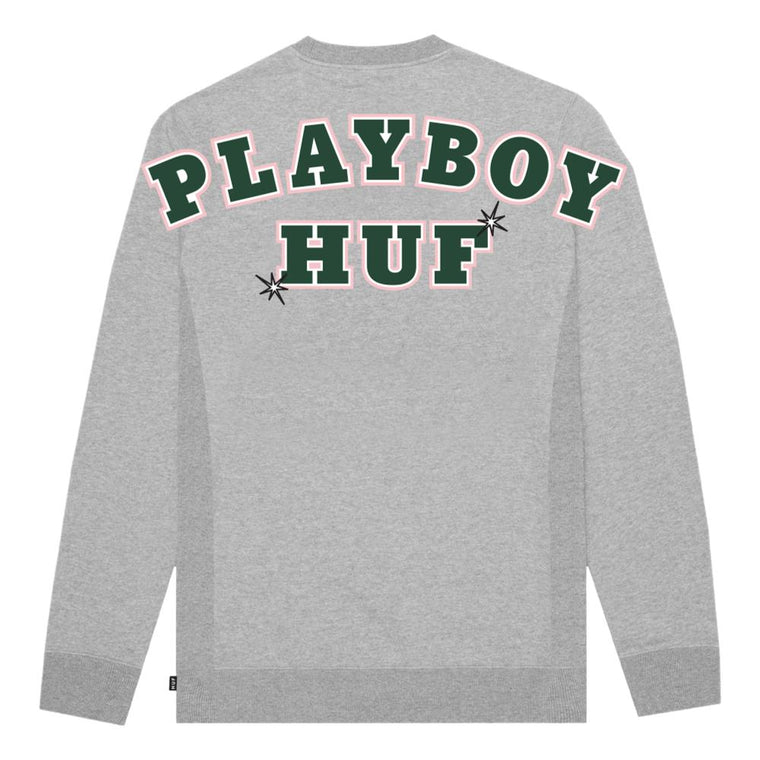 HUF RABBIT HEAD CREW-GREY HEATHER