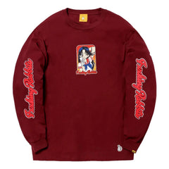 #FR2 FRC1760 THE GIRL LONG SLEEVE T-SHIRT-BURGUNDY