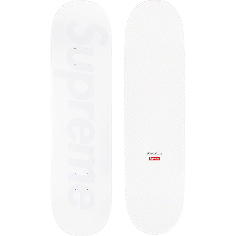 23ss Supreme Tonal Box Logo Skateboard 白-