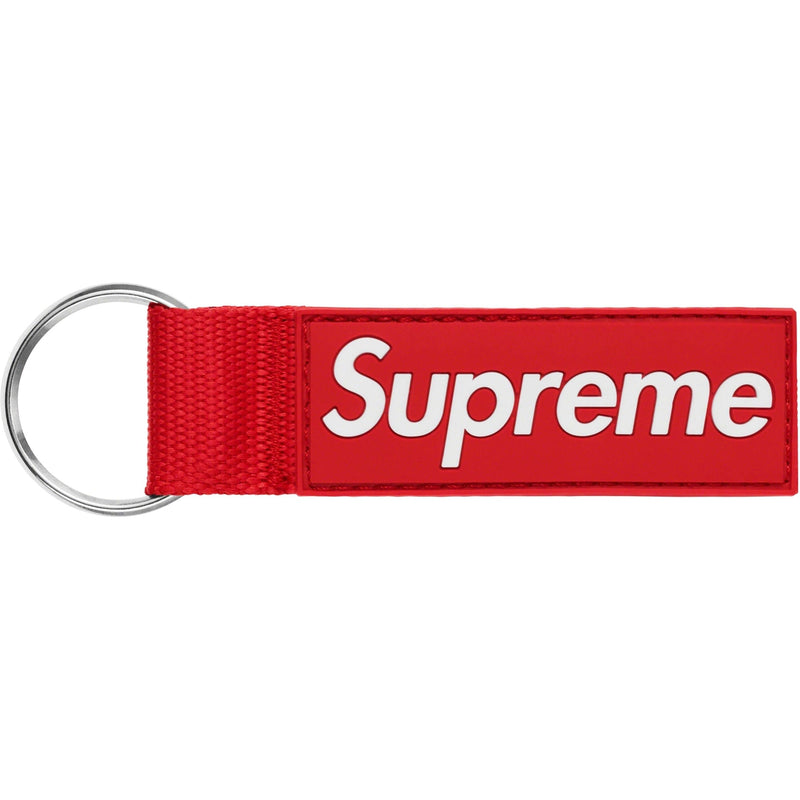 在庫あり/即出荷可】 新品未使用 20AW Supreme Webbing Keychain Red