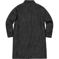 SUPREME WOOL TRENCH COAT-BLACK - Popcorn Store