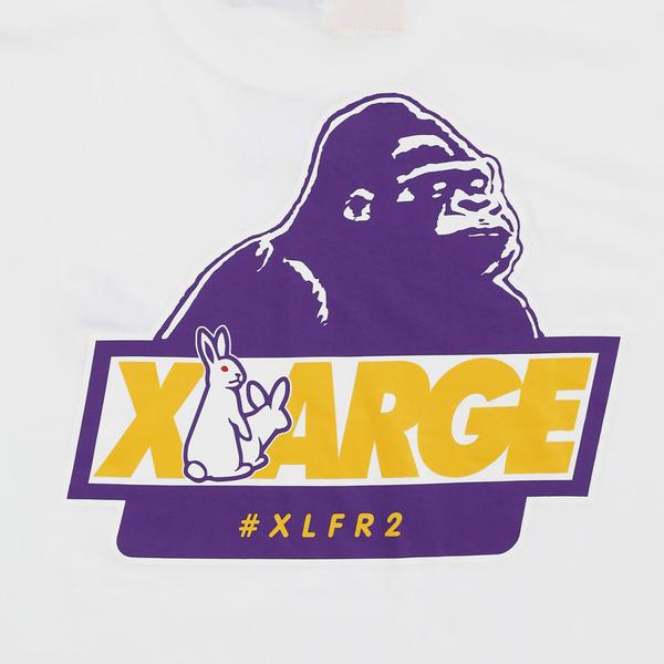 FR2 XLARGE COLLABORATION WITH #FR2 ICON TEE-WHITE - Popcorn Store