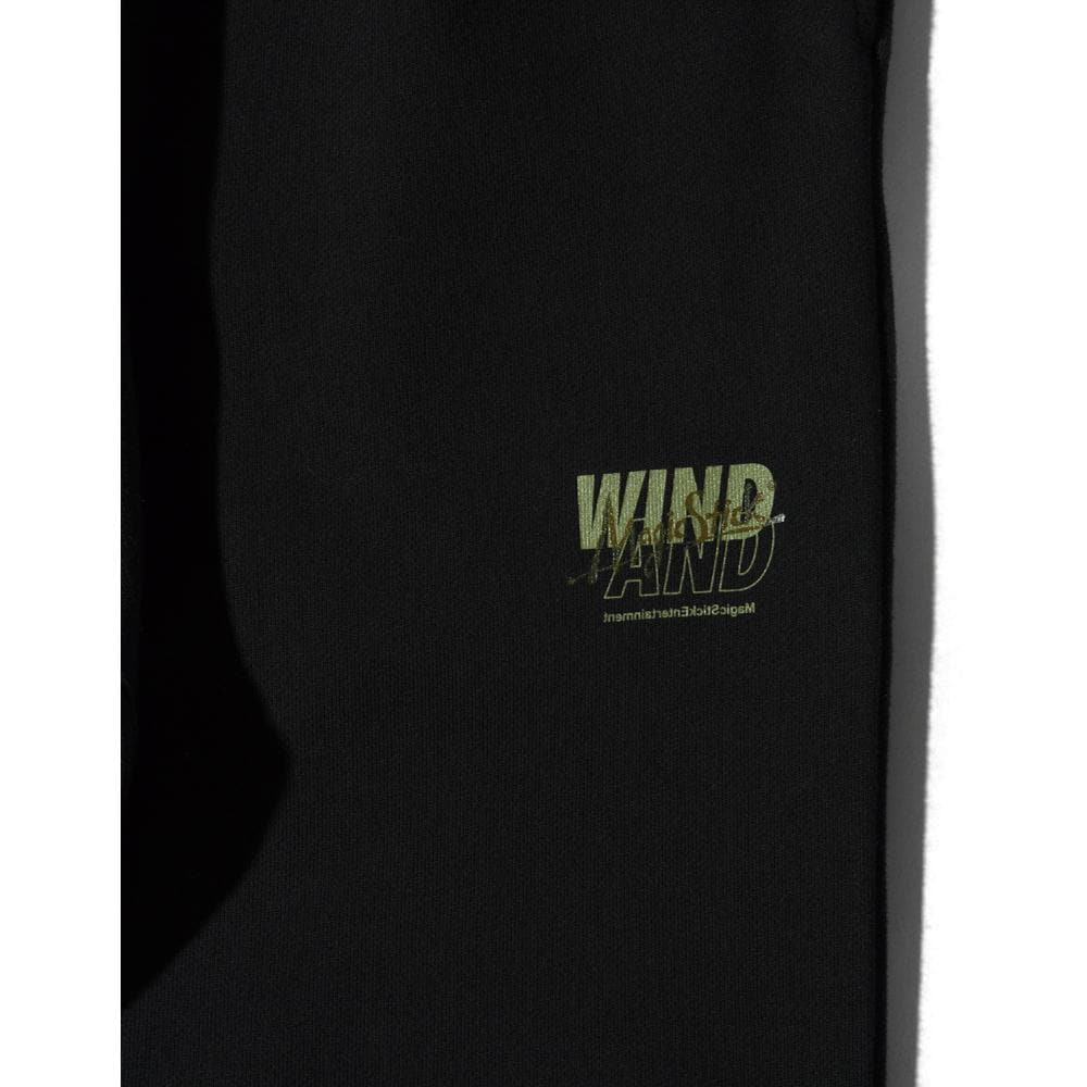 MAGICSTICK WIND AND SEA X MAGIC STICK OG LOGO SWEAT PANTS-BLACK